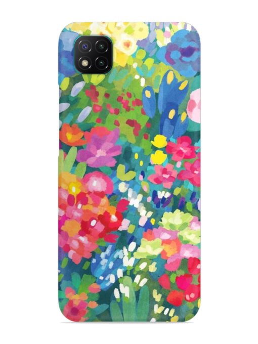 Watercolor Flower Art Snap Case for Poco C3 Zapvi