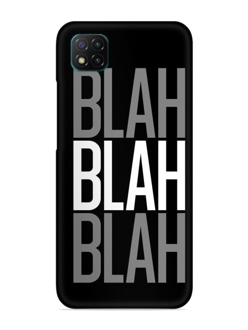 Blah Blah Blah Wallpaper Snap Case for Poco C3