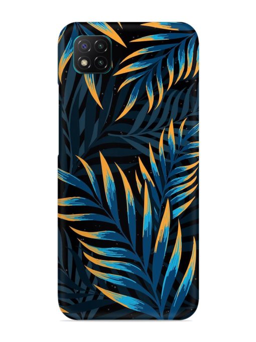 Abstract Leaf Art Snap Case for Poco C3 Zapvi