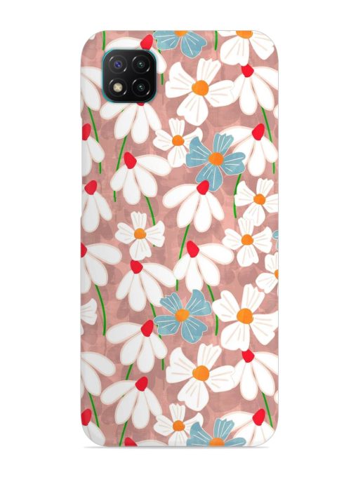 Abstract Petal Flowers Snap Case for Poco C3