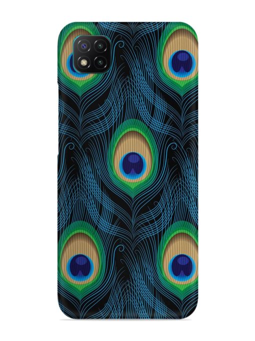 Seamless Pattern Peacock Snap Case for Poco C3 Zapvi