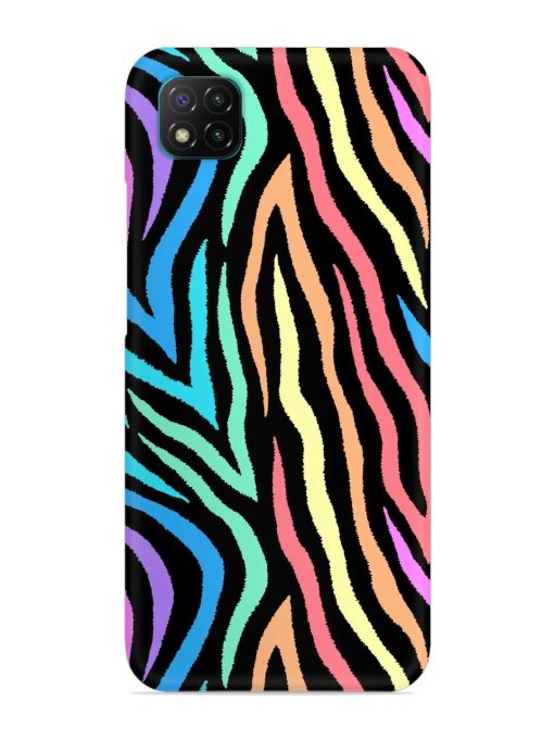 Colorful Abstract Zebra Snap Case for Poco C3 Zapvi