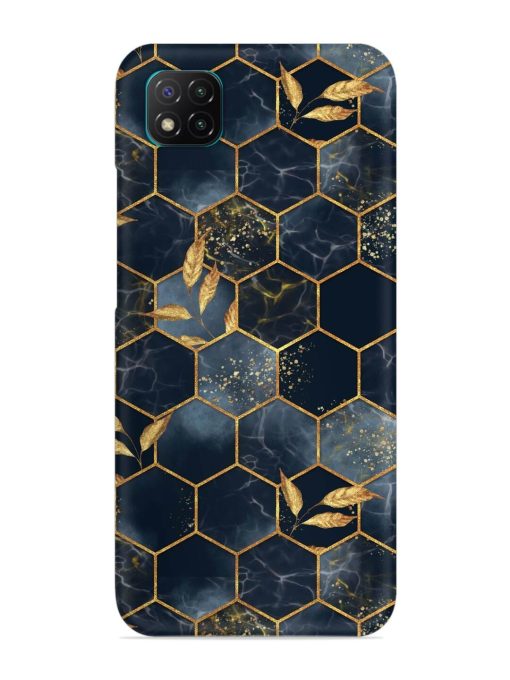 Marble Hexagon Seamless Snap Case for Poco C3 Zapvi