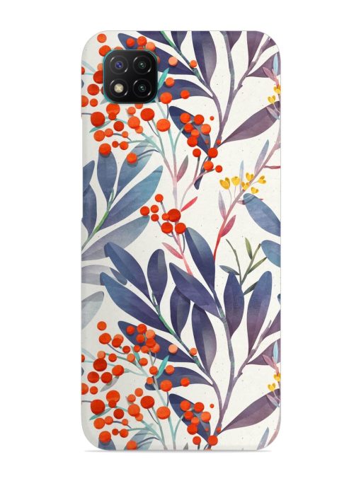 Seamless Floral Pattern Snap Case for Poco C3