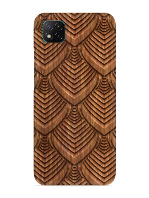 Carved Pattern On Snap Case for Poco C3 Zapvi