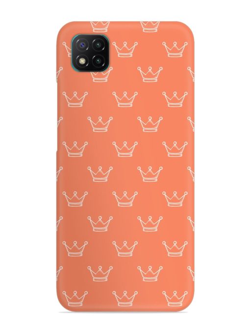 Hand Drawn Crown Snap Case for Poco C3 Zapvi