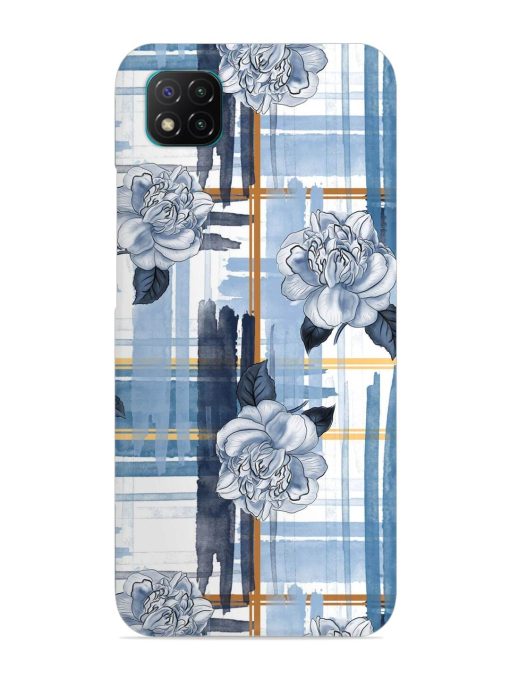 Watercolor Pattern Rose Snap Case for Poco C3 Zapvi