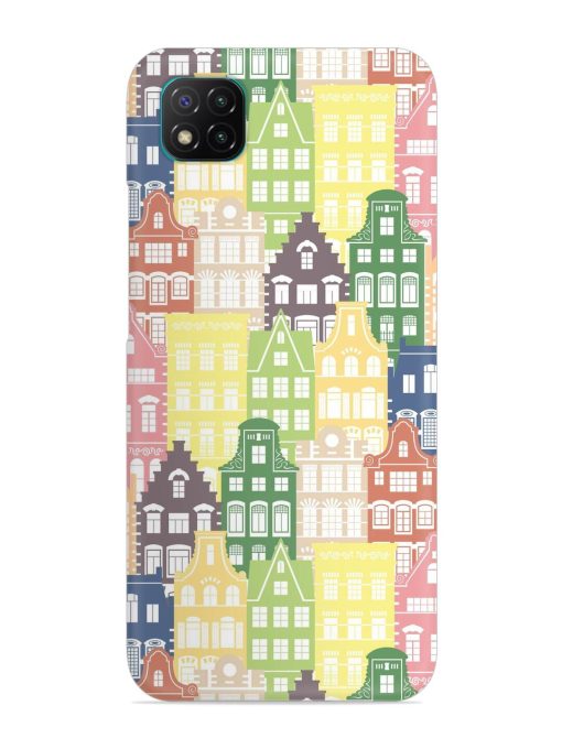 Seamless Shapes Pattern Snap Case for Poco C3 Zapvi