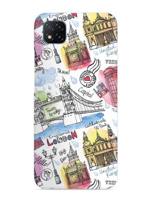 Vector London Landmark Snap Case for Poco C3 Zapvi