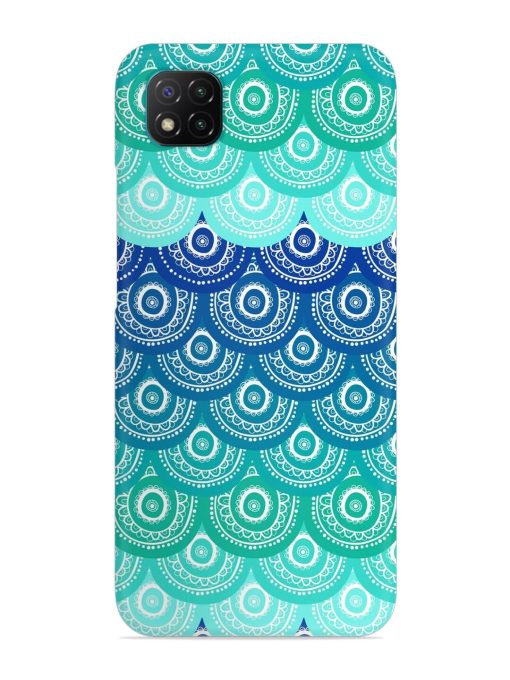 Ethnic Seamless Pattern Snap Case for Poco C3 Zapvi