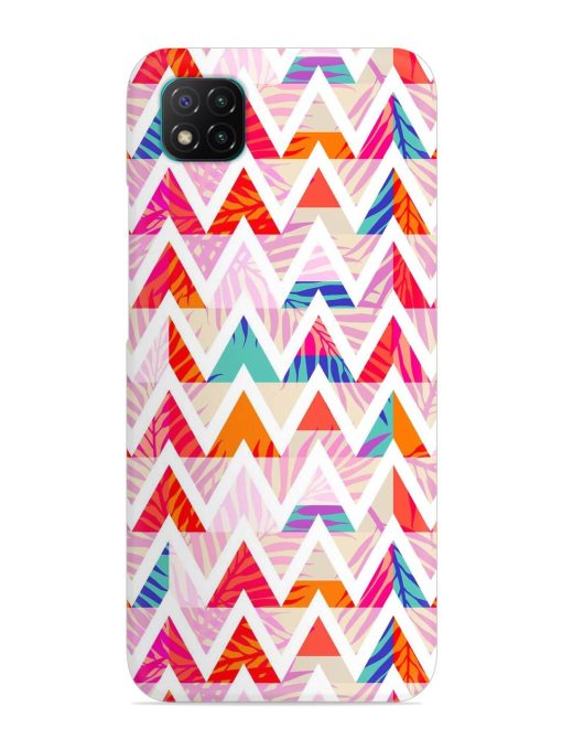 Abstract Triangle Background Snap Case for Poco C3 Zapvi