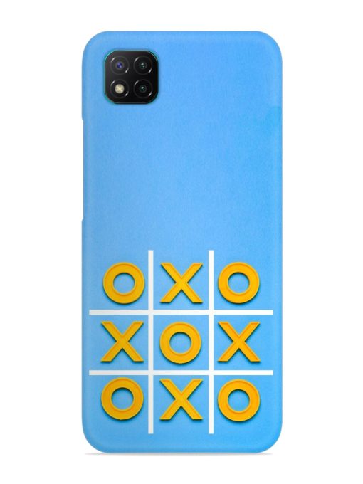 Yellow Plastic Crosses Snap Case for Poco C3 Zapvi