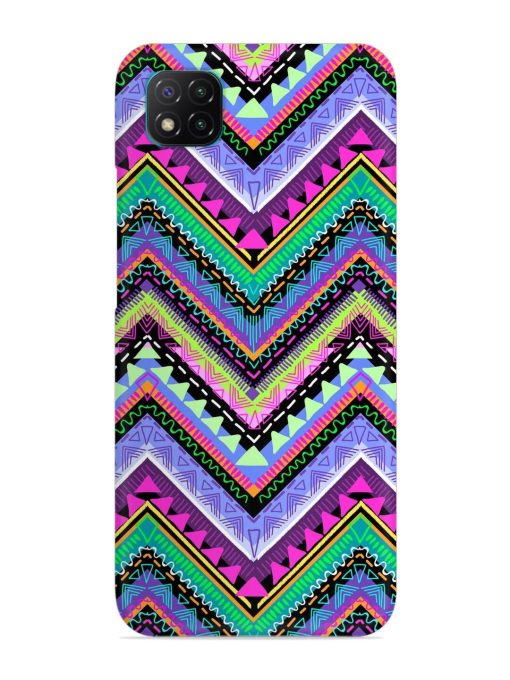 Tribal Aztec Print Snap Case for Poco C3 Zapvi