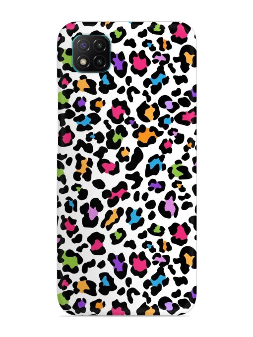 Seamless Leopard Pattern Snap Case for Poco C3 Zapvi