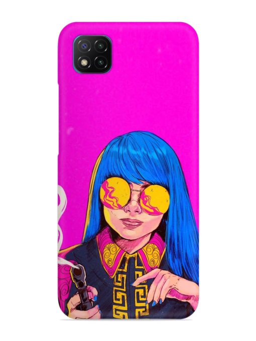 Aesthetic Anime Girl Snap Case for Poco C3