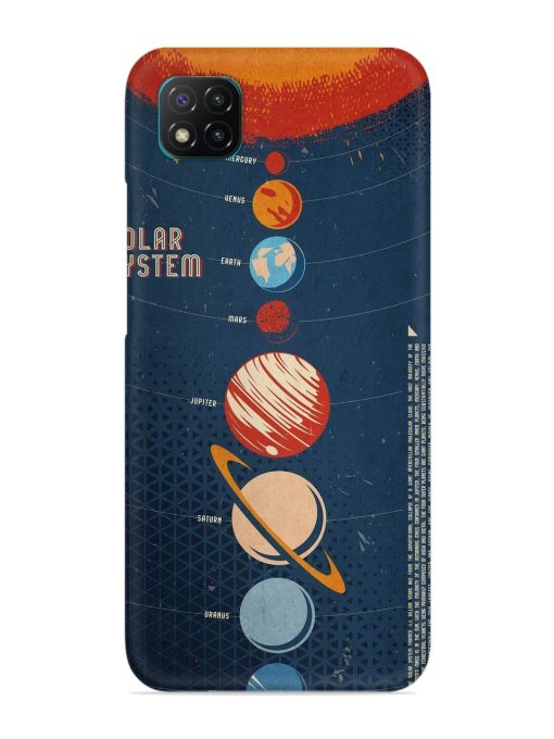 Solar System Vector Snap Case for Poco C3 Zapvi