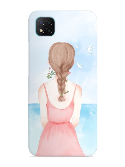 Watercolor Girl Vector Snap Case for Poco C3 Zapvi