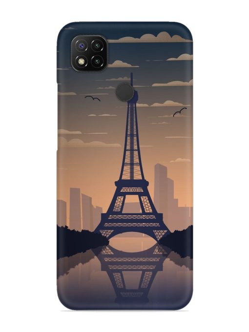 France Paris Eiffel Tower Gradient Snap Case for Poco C31 Zapvi