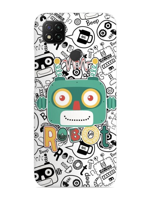 Robot Modern Seamless Pattern Snap Case for Poco C31