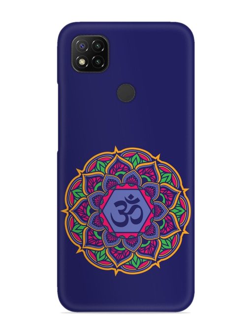 Om Mandala Art Blue Snap Case for Poco C31