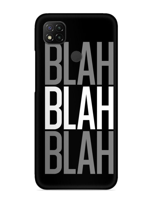 Blah Blah Blah Wallpaper Snap Case for Poco C31 Zapvi