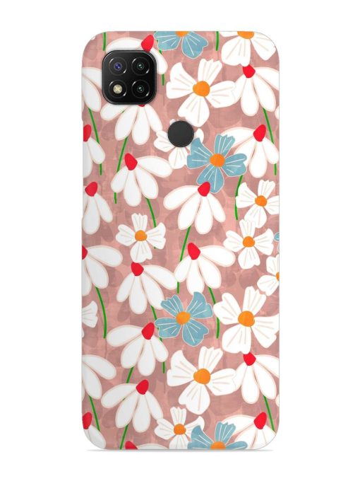 Abstract Petal Flowers Snap Case for Poco C31