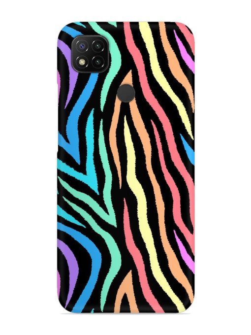 Colorful Abstract Zebra Snap Case for Poco C31