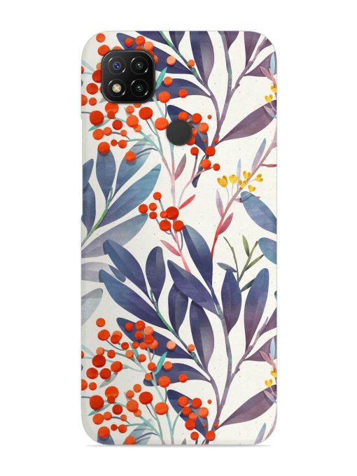 Seamless Floral Pattern Snap Case for Poco C31