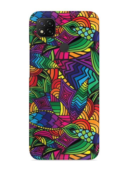 Abstract Multicolor Seamless Snap Case for Poco C31 Zapvi