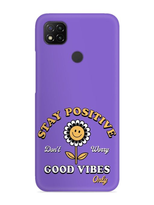 Retro Positive Flower Snap Case for Poco C31 Zapvi