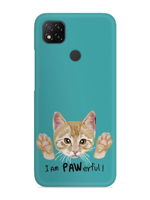 Typography Slogan Cat Snap Case for Poco C31 Zapvi