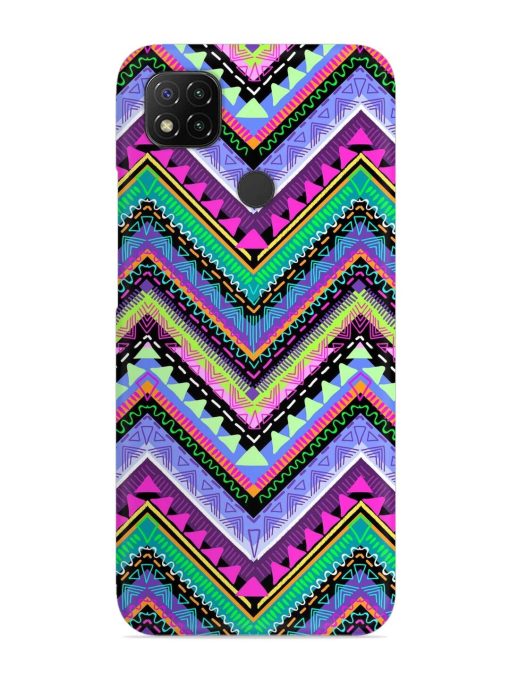 Tribal Aztec Print Snap Case for Poco C31