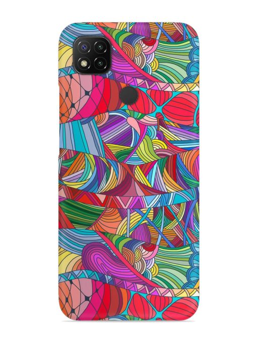 Seamless Patterns Hand Drawn Snap Case for Poco C31 Zapvi