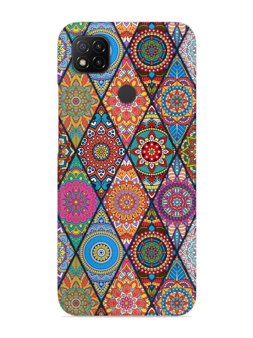 Seamless Tile Pattern Snap Case for Poco C31 Zapvi