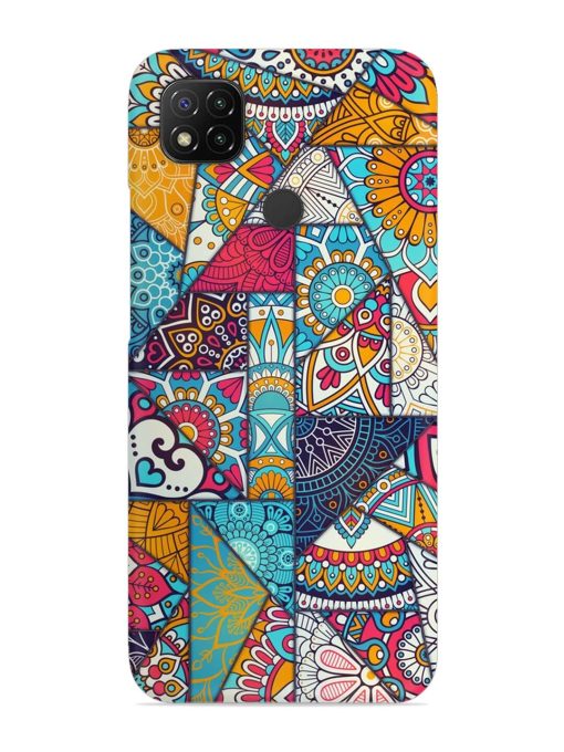 Patchwork Pattern Vintage Snap Case for Poco C31