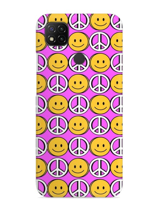 Smiley Face Peace Snap Case for Poco C31 Zapvi