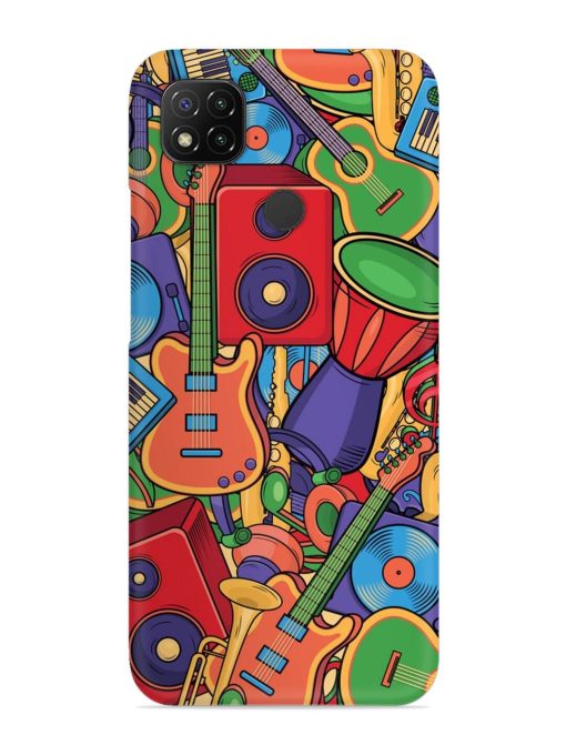 Colorful Music Art Snap Case for Poco C31 Zapvi