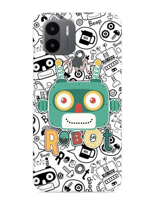 Robot Modern Seamless Pattern Snap Case for Poco C50