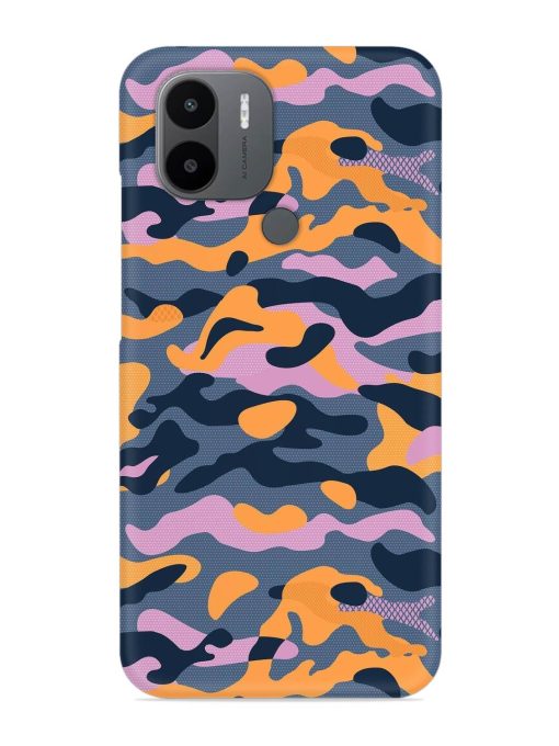 Camouflage Army Military English Orange Art Snap Case for Poco C50 Zapvi