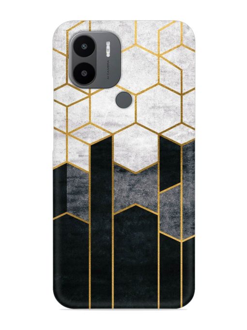 Cube Marble Art Snap Case for Poco C50