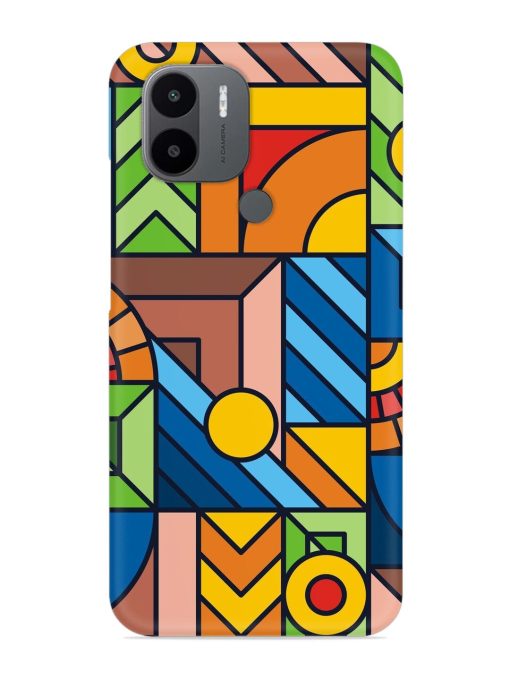 Colorful Geometric Snap Case for Poco C50