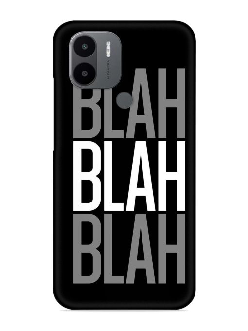 Blah Blah Blah Wallpaper Snap Case for Poco C50 Zapvi