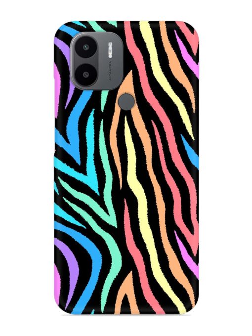 Colorful Abstract Zebra Snap Case for Poco C50 Zapvi