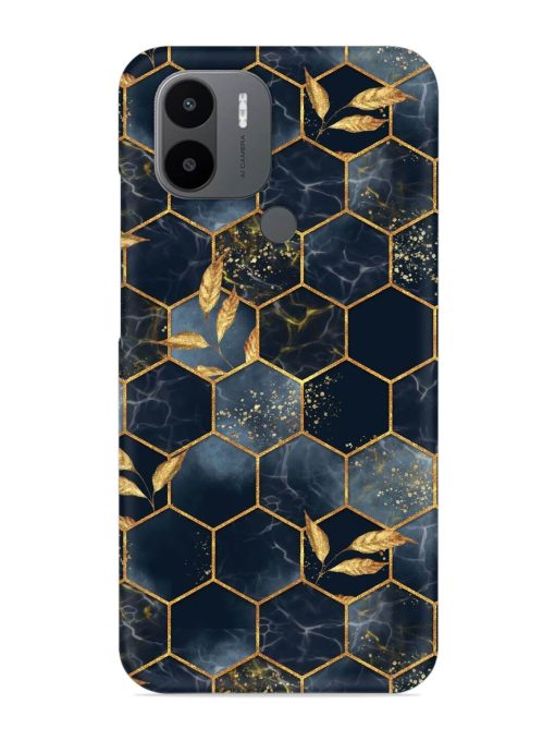 Marble Hexagon Seamless Snap Case for Poco C50 Zapvi