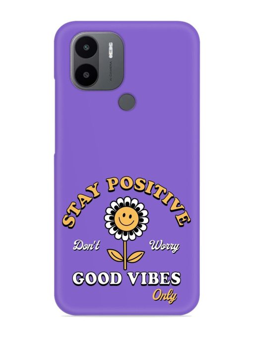 Retro Positive Flower Snap Case for Poco C50 Zapvi