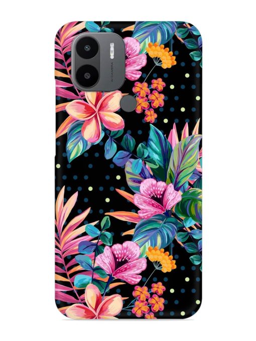 Seamless Floral Pattern Snap Case for Poco C50 Zapvi