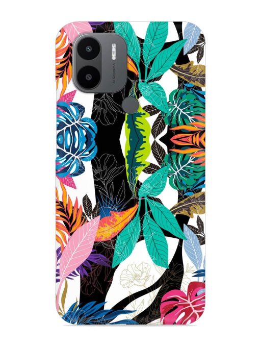 Floral Pattern Bright Snap Case for Poco C50 Zapvi