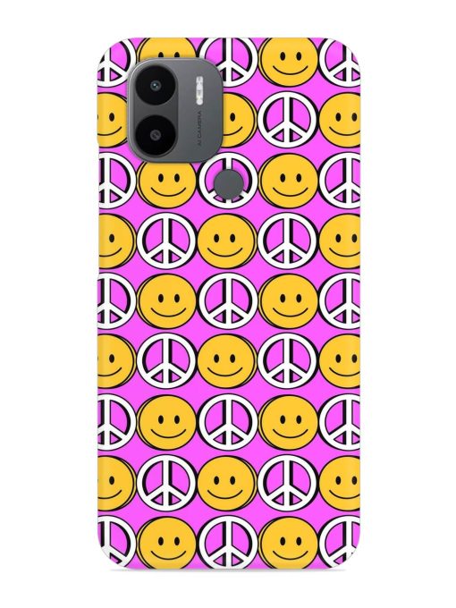 Smiley Face Peace Snap Case for Poco C50 Zapvi