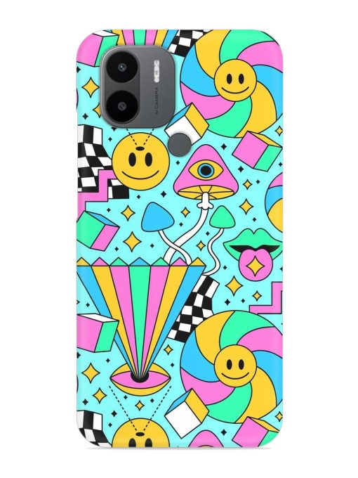 Trippy Rainbow 60S Snap Case for Poco C50 Zapvi