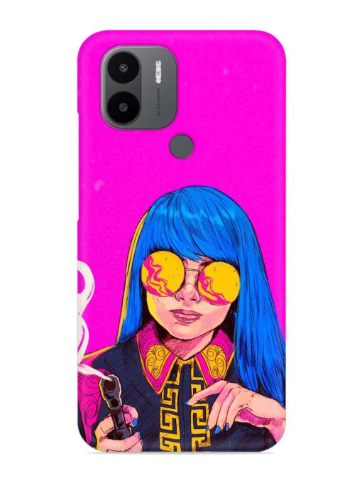 Aesthetic Anime Girl Snap Case for Poco C50 Zapvi